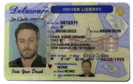 New Delaware Fake ID - Duplicates Included