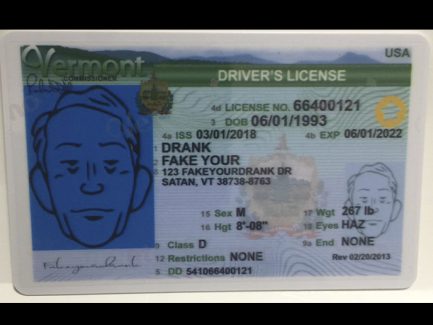Vermont FAKE ID