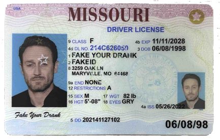 New Missouri Fake ID - Duplicates Included